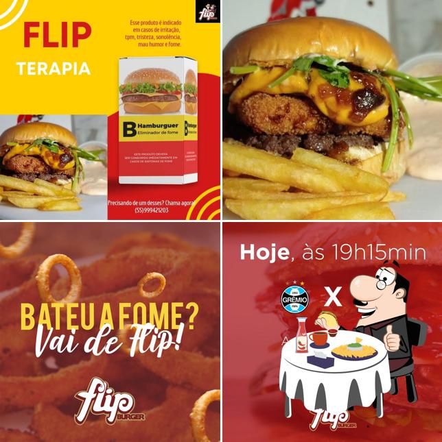 Hambúrguer em Flip Burguer