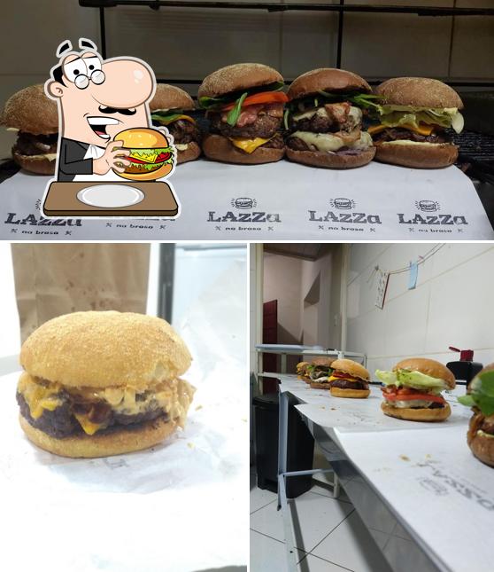 Consiga um hambúrguer no Lazza Burger