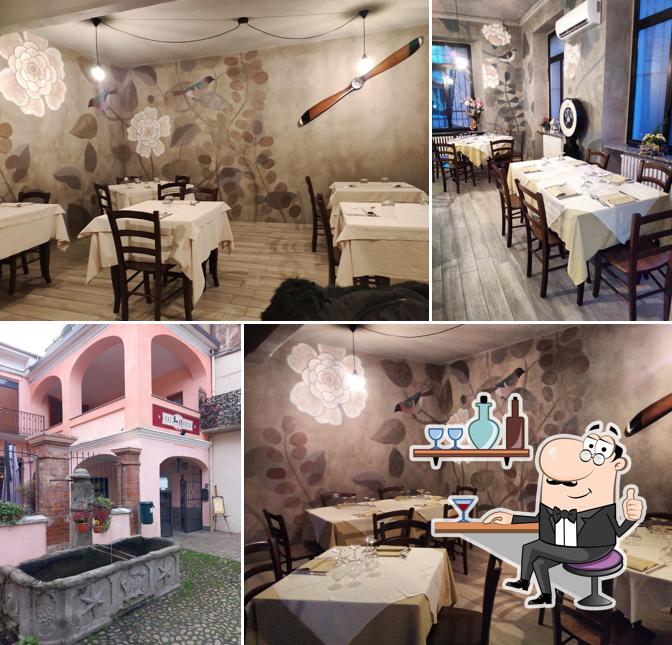 L'intérieur de Osteria dal Merlo