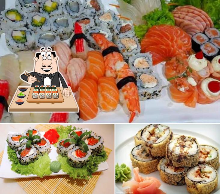 Peça diversas opções de sushi