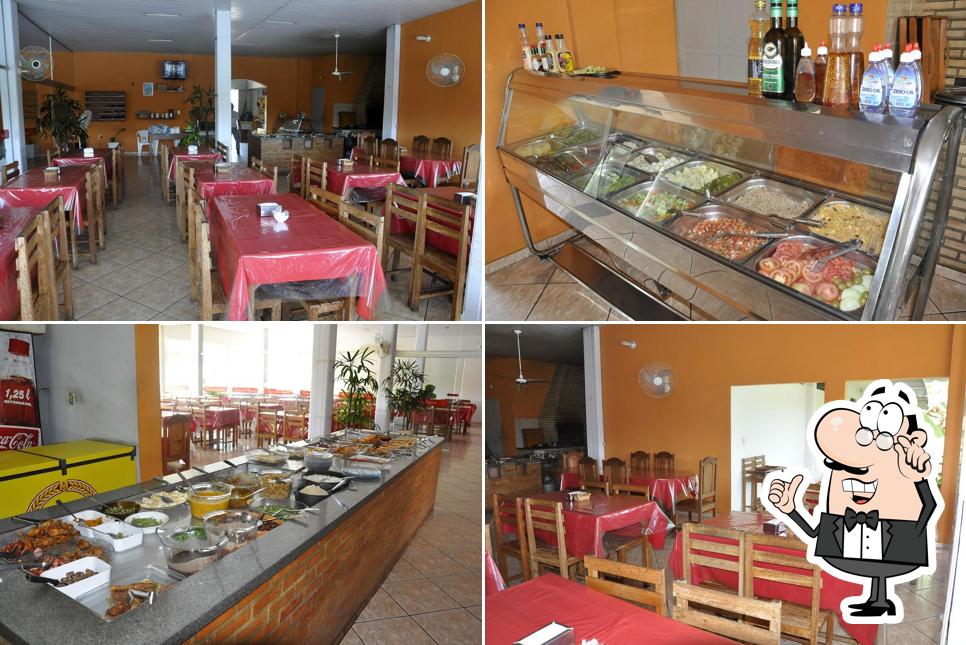 O interior do Restaurante Recanto da Saudade - Itaocara