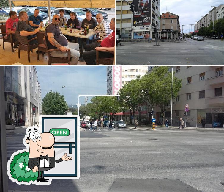 La esterno e interni del ristorante