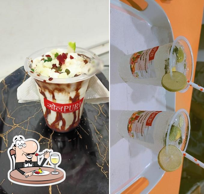 Food at Golpuri Cafe