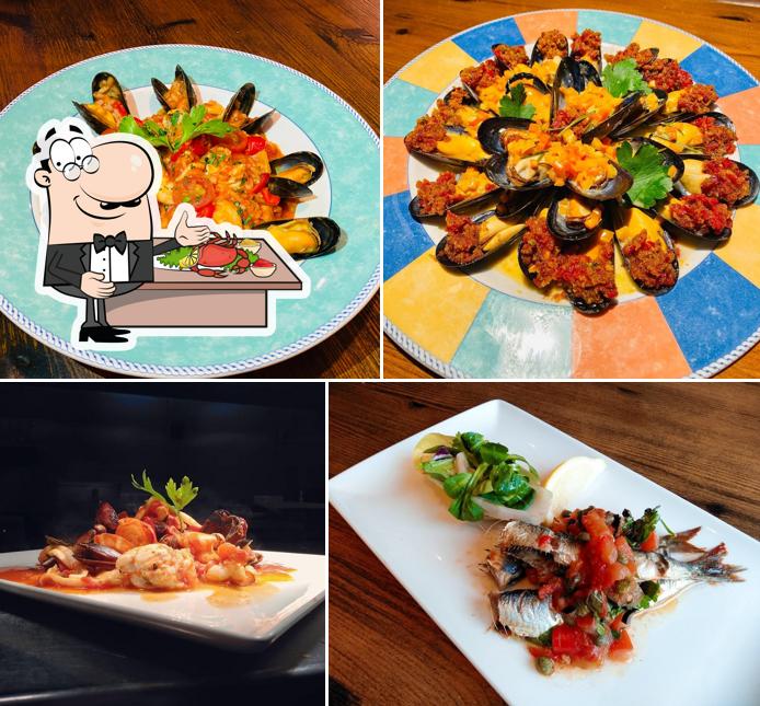 Закажите блюда с морепродуктами в "AL FRESCO Italian Restaurant Aberdeen"