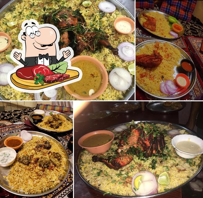 Al -Marhaba arabian Restaurant serves meat dishes