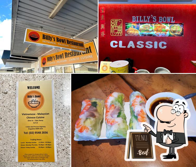 Billy's Bowl Restaurant in Engadine Restaurant menu and reviews