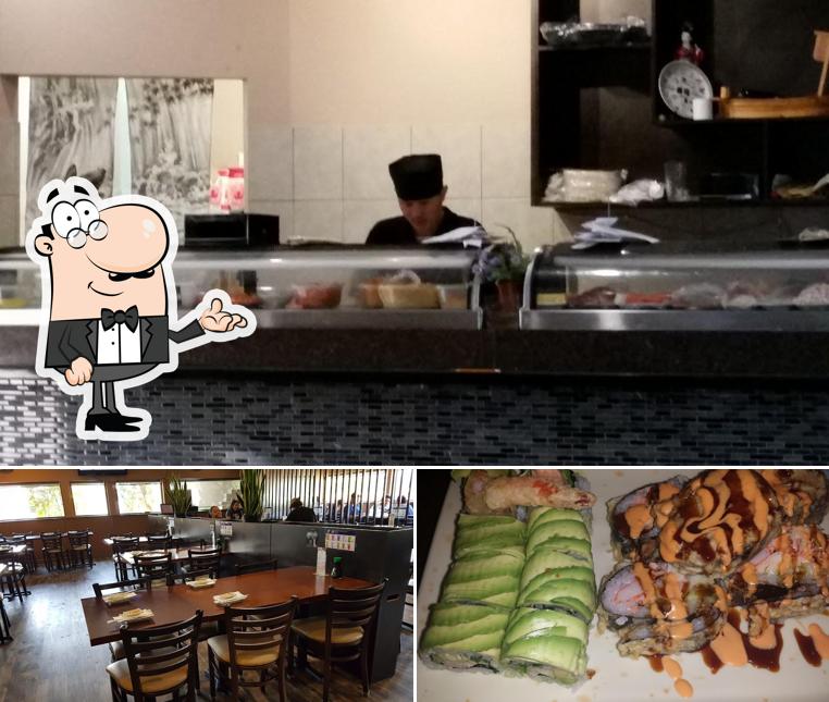 В JT Sushi Restaurant есть внутреннее оформление, еда и многое другое