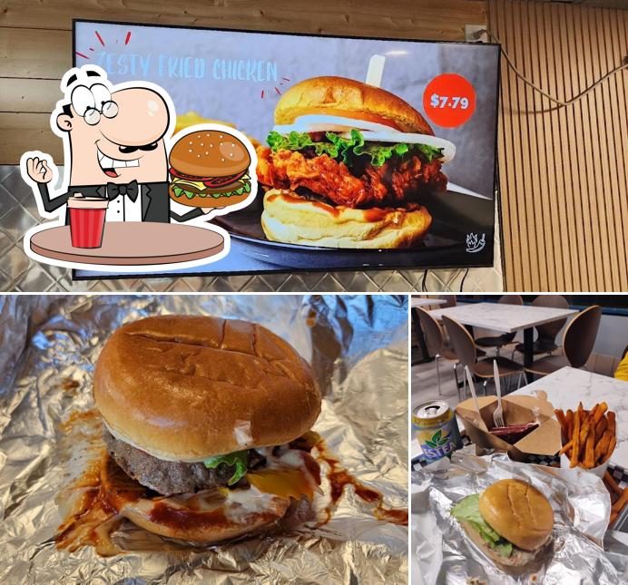 Faites-vous plaisir avec un hamburger à B Boyz Thorncliffe