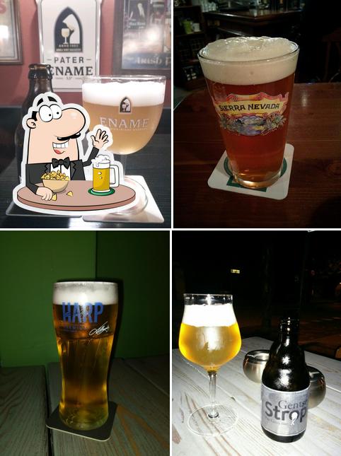 Profitez un verre de bière blonde ou brune