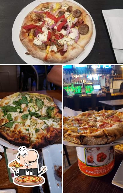 Pick pizza at 84 East Woodfire Kitchen & Bar