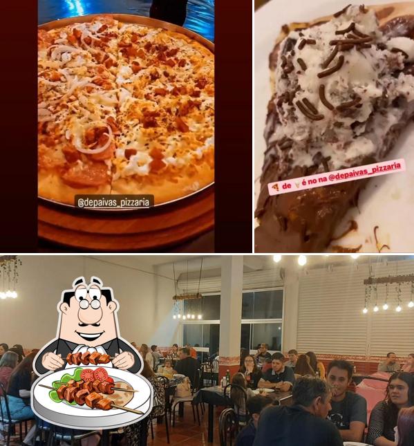 A imagem da comida e interior a De Paiva's Pizzaria