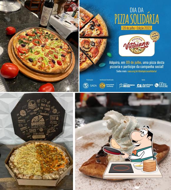 Panquecas em Pizzaria Vitoriana