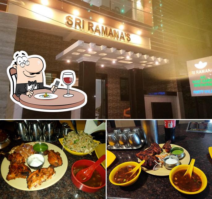 The image of Sri Ramana's Restaurant and party hall A/C’s food and exterior