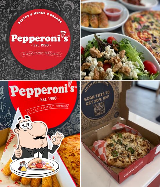 En Pepperoni's - College Station, puedes probar una pizza