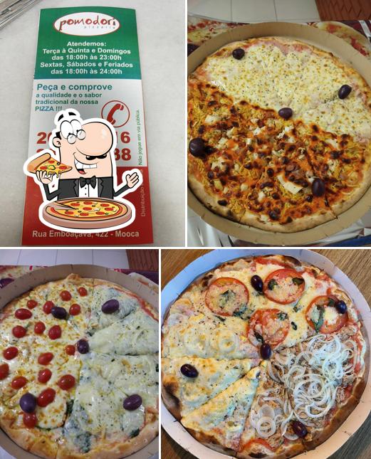 Elige una pizza en Pizzaria Pomodori