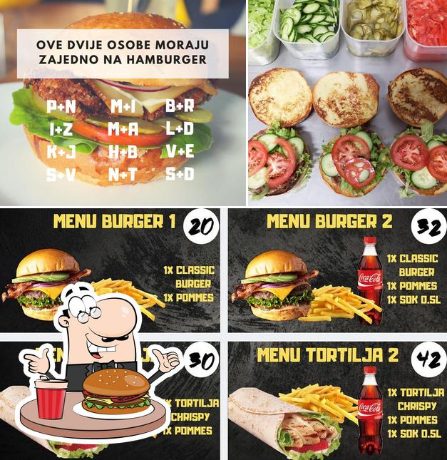 Ordina un hamburger a Kolodvor Grill&Bar