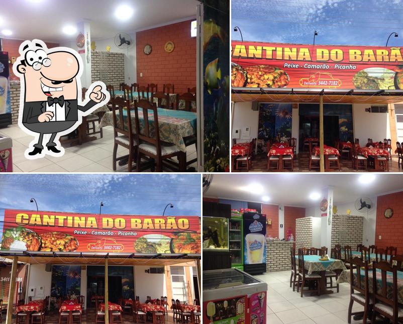 O interior do Cantina do Barão