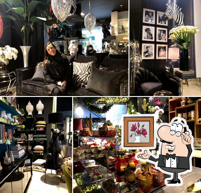 Gli interni di Flowers concept store