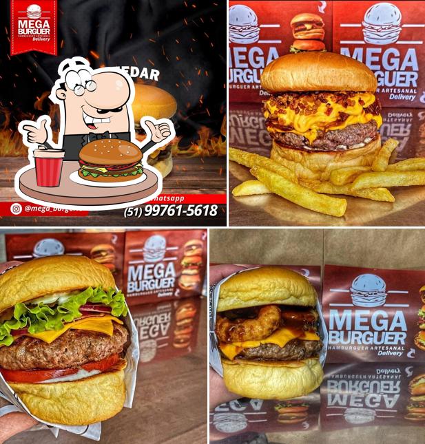Peça um hambúrguer no Mega Burguer