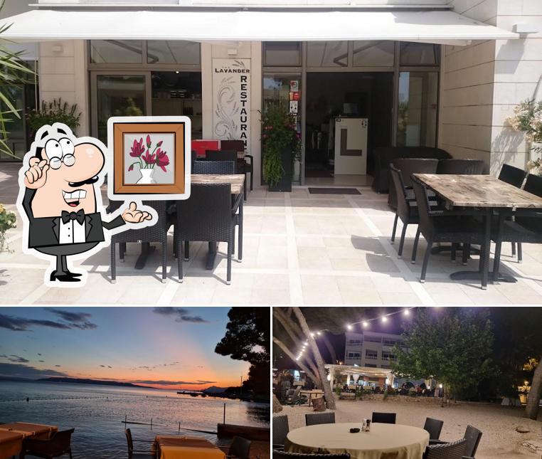 Gli interni di Restaurant Lavander