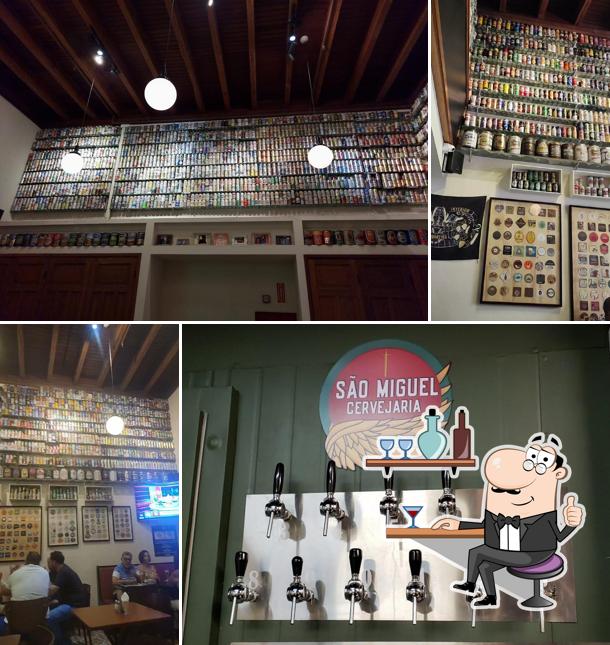 O interior do São Miguel Cervejaria