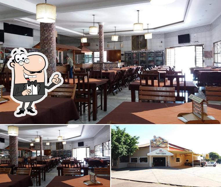 O Restaurante Tempero e Sabor se destaca pelo interior e exterior