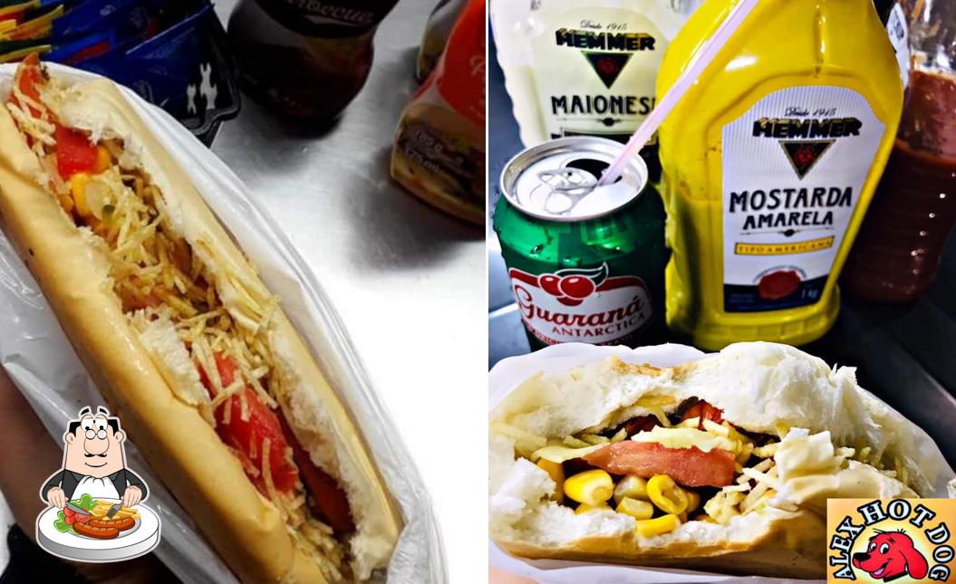 Comida em Alex Hot Dog