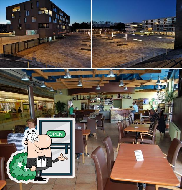 Questa è la immagine che mostra la esterno e interni di Restaurant Le Cormanon