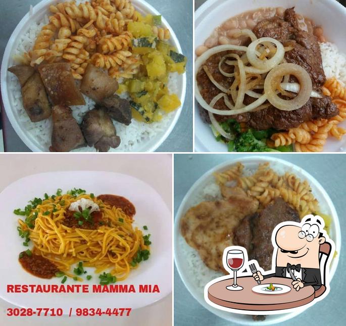 Comida em Restaurante Mamma Mia