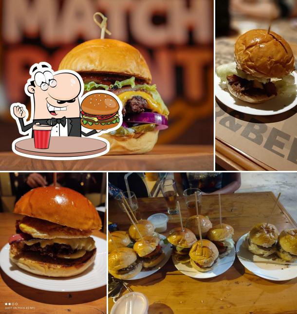 Delicie-se com um hambúrguer no Match Point - Burger & Beer