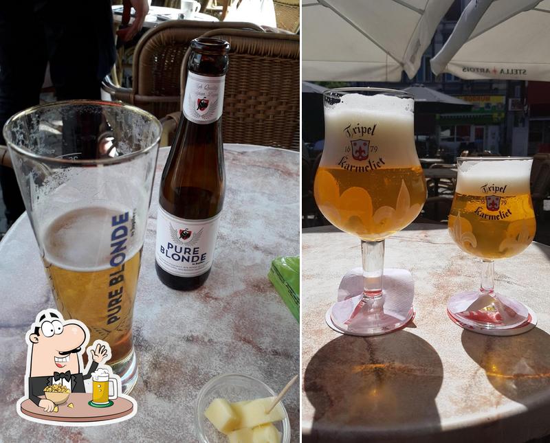 Profitez un verre de bière blonde ou brune