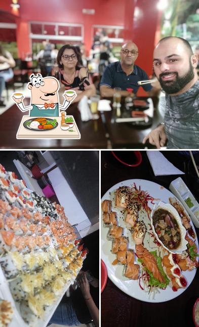 A imagem do China Sushi’s comida e balcão de bar
