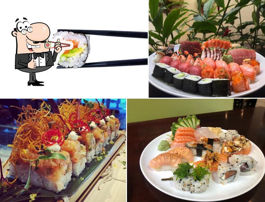 Escolha diferentes opções de sushi