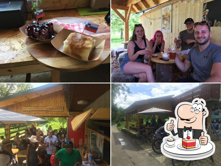 Natour bar Blejska Dobrava offre un'ampia gamma di dessert
