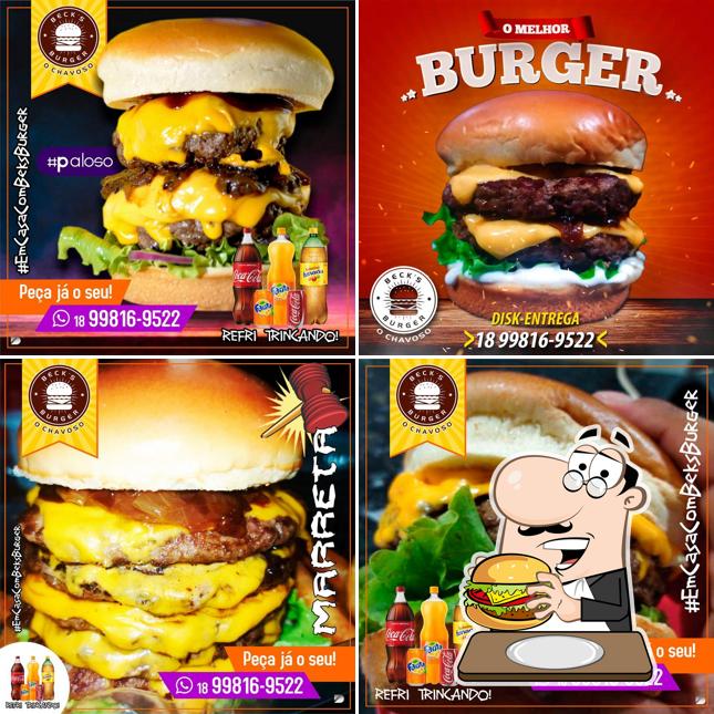 Beck's Burger o Chavoso serve uma seleção de opções para os amantes dos hambúrgueres