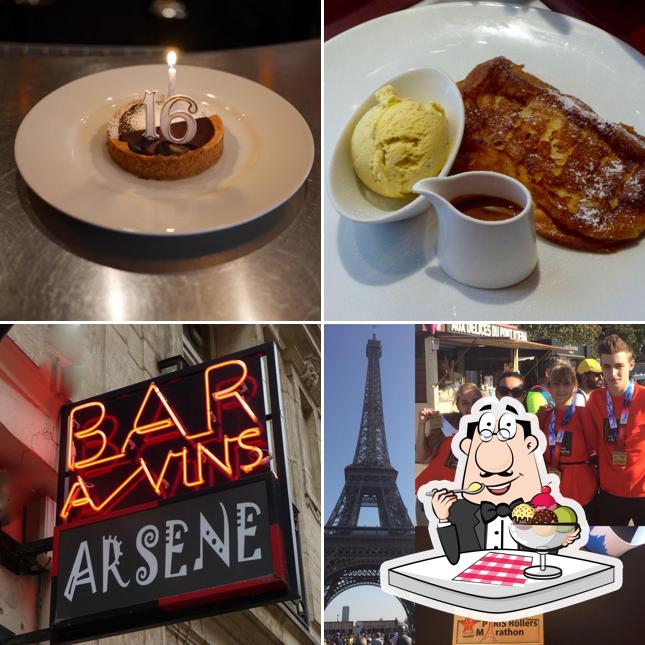 Le Bistrot d'Arsène propose une variété de desserts