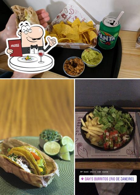 Comida em Oak's Burritos y Bowls (apenas delivery)