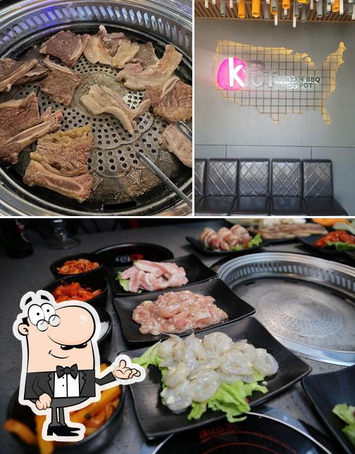 The photo of KPOT Korean BBQ & Hot Pot’s interior and meat