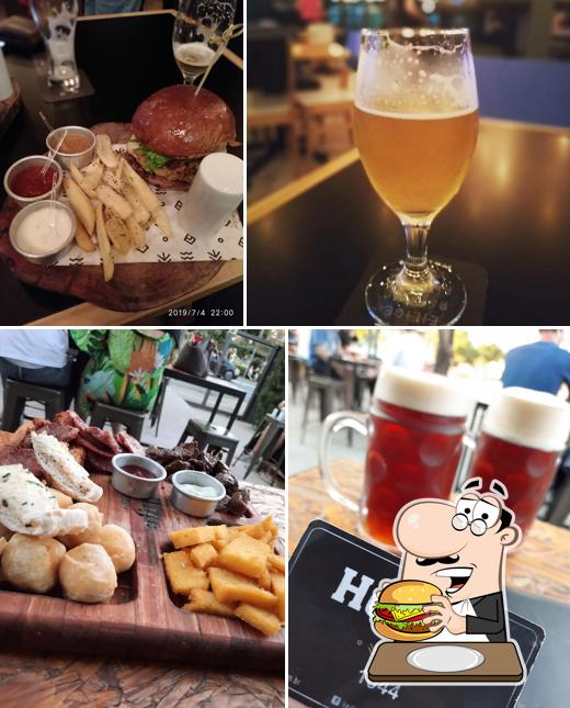 Hambúrguer em Heilige Brew Pub Bento Gonçalves