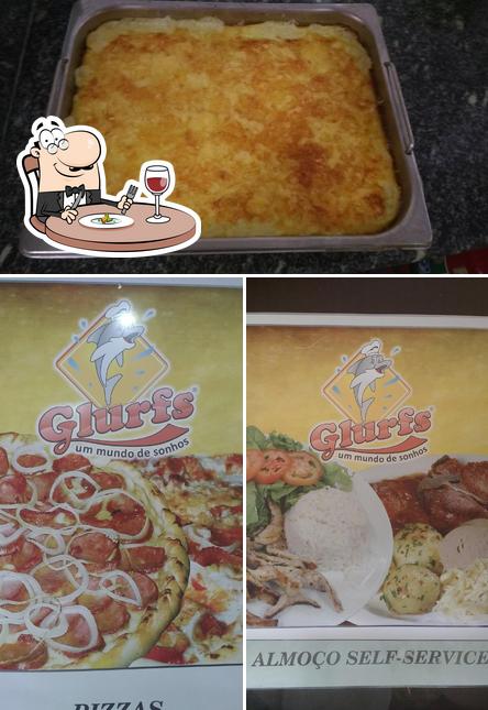 Comida em Glurfs Restaurante e Pizzaria