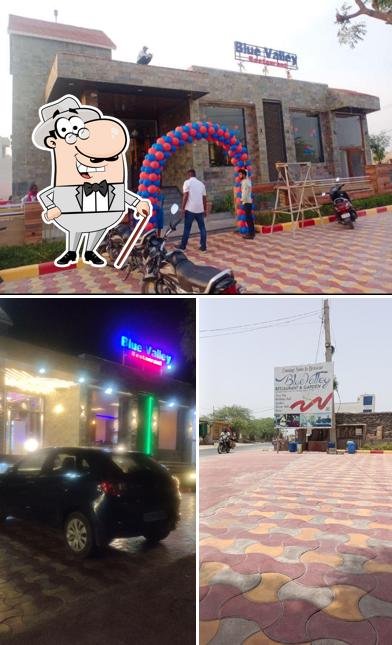 The exterior of Blue Valley Restaurant - Best Family Restaurant In Beawar, Best Veg Restaurant In Beawar