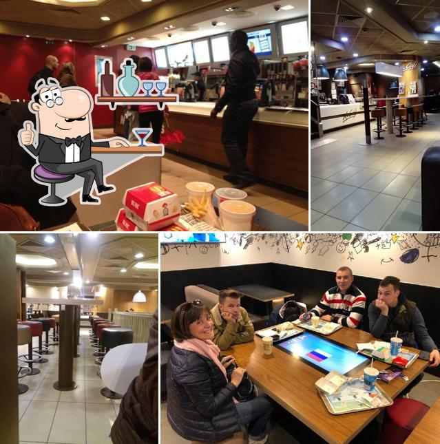 L'intérieur de McDonald's