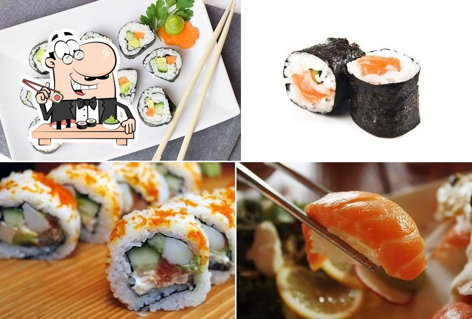 Scegli le diverse opzioni di sushi