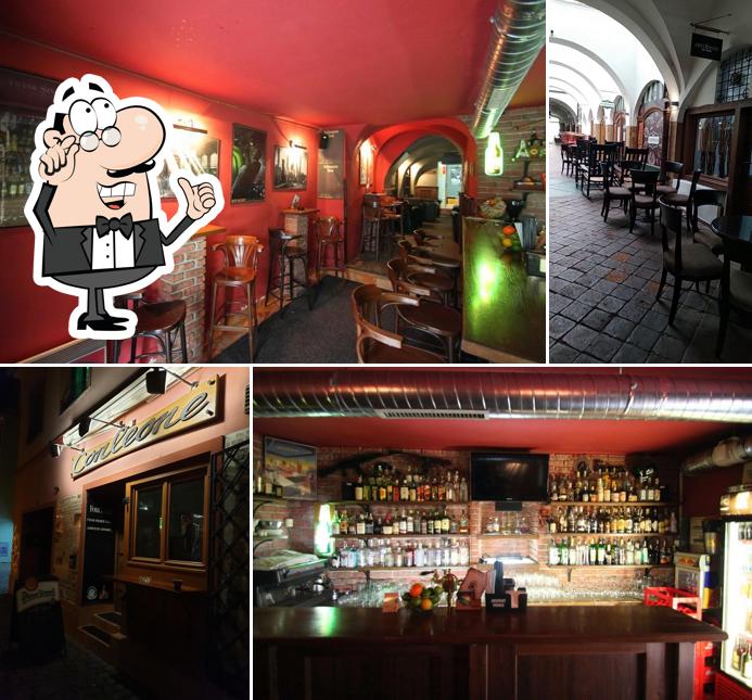 The interior of Bar Corleone