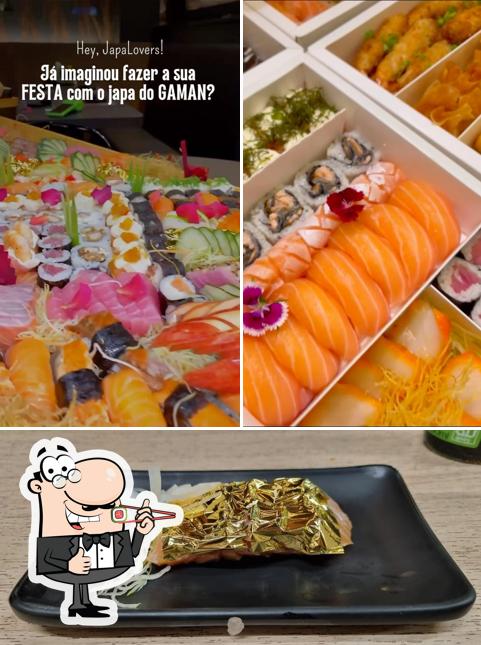 Experimente diversas opções de sushi