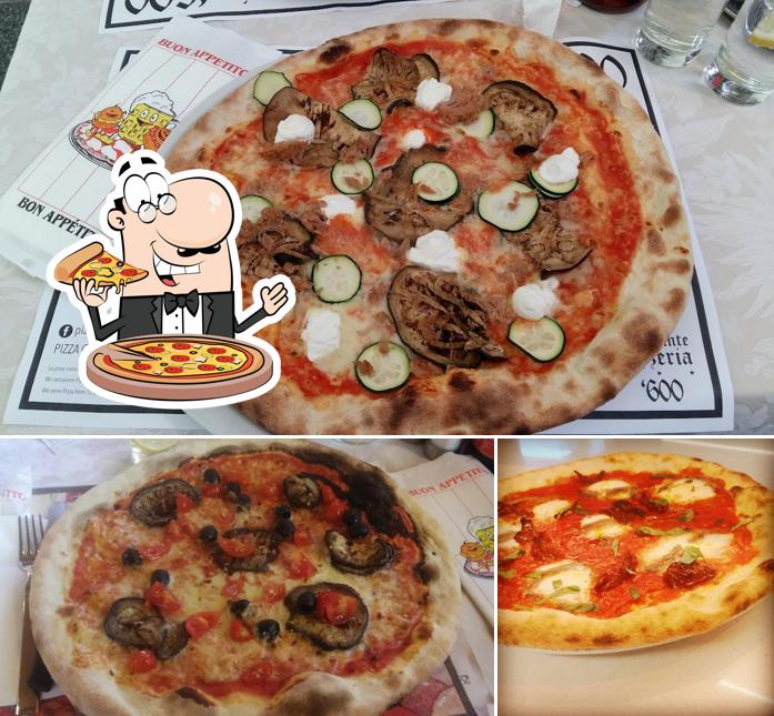 A Ristorante Pizzeria 600, puoi goderti una bella pizza