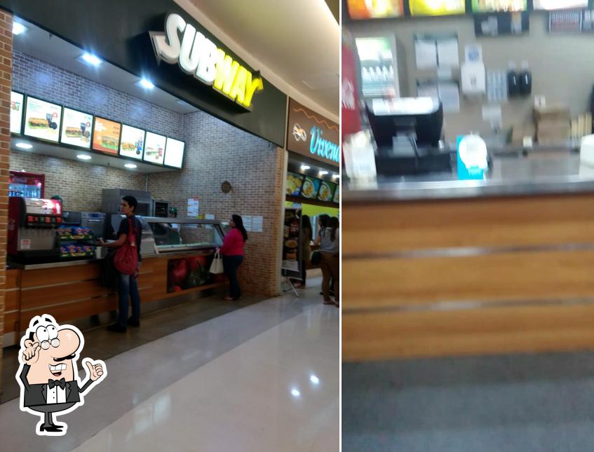 O interior do Subway