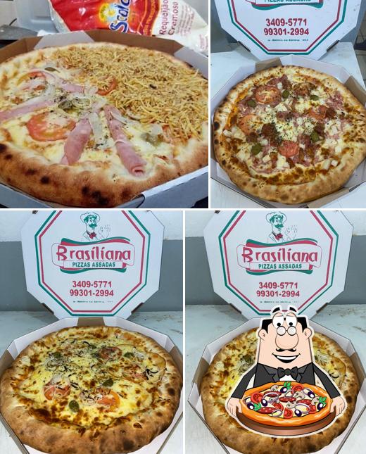 Peça diferentes variedades de pizza