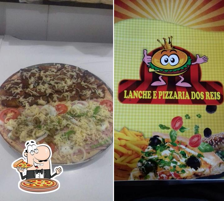 Experimente pizza no Lanche e Pizzaria dos Reis