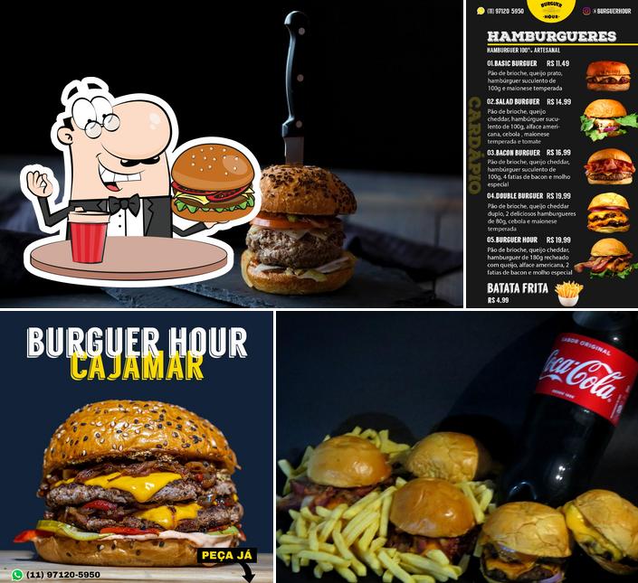 Peça um hambúrguer no Burguer Hour